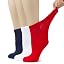 38- Navy Blue/White/Red (3 Pairs)