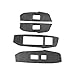Real Carbon Fiber Interior Decal Compatible with Lexus NX 200 200T 300H 2014 2015 2016 2017 2018 2019 Car Window Lift Panel Switch Sticker Door Decor Cover Accessories Trim 4pcs Black