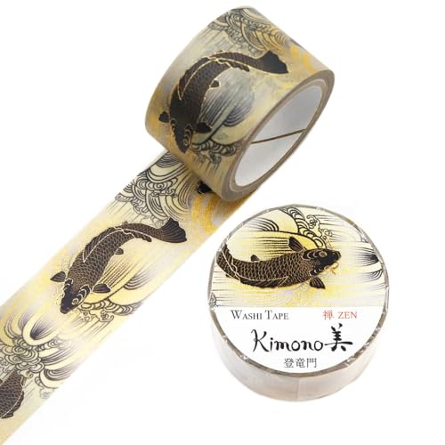 SAIEN Kimono TZEN }XLOe[v ^Cv Of[V aXe[Vi[ (o, 25mmE5m)