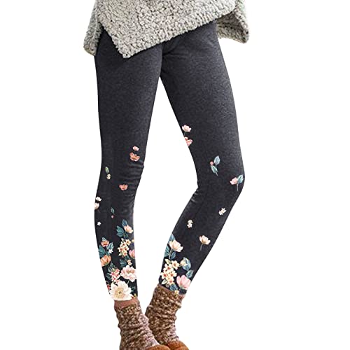 Pantalones de fitness para mujer con estampado de parches y cintura elástica S