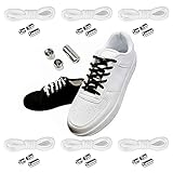 Recibirás: 12 cápsulas de metal + 12 cordones sin atar (cada par viene empaquetado individualmente). Cada cordón es de aproximadamente 0,3 cm de ancho; 105 cm de longitud total, también se puede recortar a la longitud deseada con tijeras, adecuado para la mayoría de zapatos.