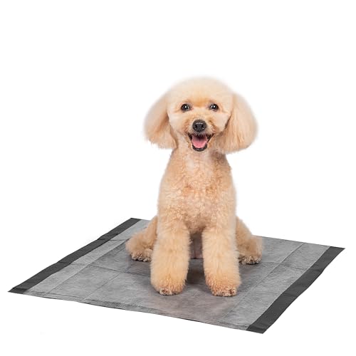 Image of Glad for Pets Black Charcoal Puppy Pads, 6-Layer Leak-Proof Design with Activated Carbon Odor Control and Pheromone Attractant, Disposable Dog Pee Pads for Potty Training, 23 x 23 in, 100 Count - 2 Pk