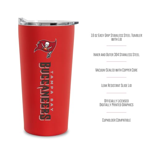 Image of Rico Industries NFL Football Soft Touch, Easy Grip Tumbler