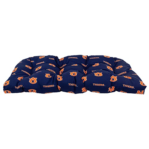 Image of College Covers Everything Comfy Auburn Tigers Indoor Outdoor Settee Loveseat Bench Cushions