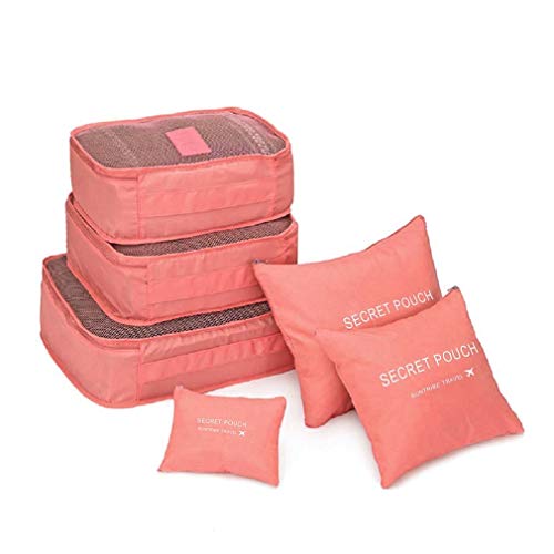 MOCOFO 6-Piece Travel Luggage Storage Bag Set -, waterlemon red