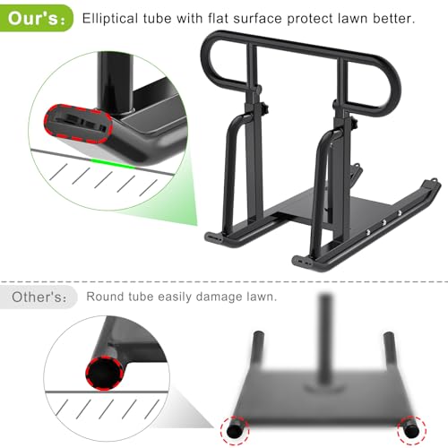 Kipika Weight Sled, Workout Sled, Fitness Strength Training Sled, Speed Training Sled for Athletic Exercise, Speed Improvement, Easily Through Obstacles, Suitable for 1" & 2" Weight Plate (F- Black) - image 5