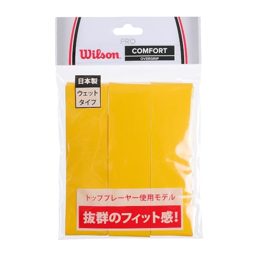 Wilson(�E�C���\��) �e�j�X �o�h�~���g�� �O���b�v�e�[�v PRO OVERGRIP(�v���I�[�o�[�O���b�v) 3���� �C�G���[ WRZ4020YE �E�B���\��