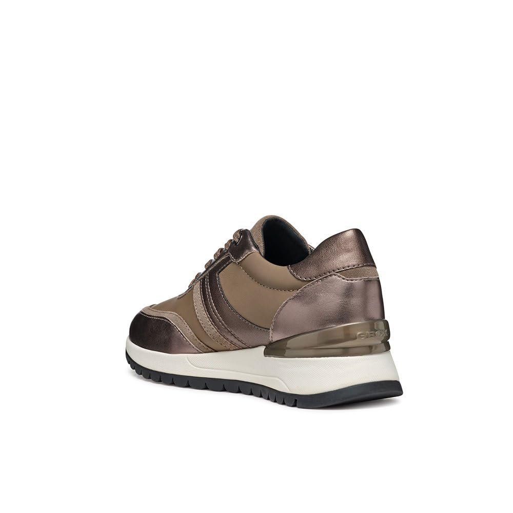 Geox Women's D Desya ASneaker, Taupe, 7.5 UK