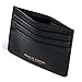PAULO SERINIÂ® Card Holder for Men & Women - Card Case Unisex with 6 Card Slots & Compartment for Bills - Slim Wallet vegan leather - Onyx Black