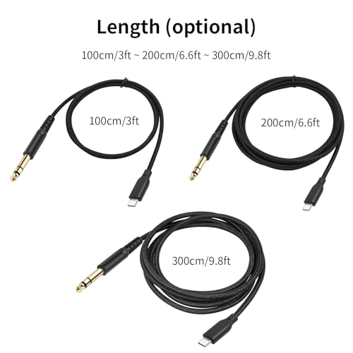Cable de audio Jack 3.5mm macho a USB-C macho 0.91 m miniatura 4