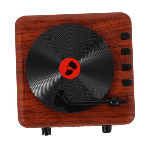 Enceinte rétro sans fil NUOBESTY mini platine vinyle vintage avec acoustique basse riche
