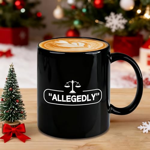 Taza de cerámica para abogados capacidad 11 oz negra miniatura 3