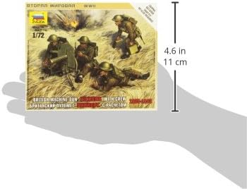 Zvezda Z6167 Figures British Machine Gun With Crew 1939 to 1943, Multicoloured, Small - Image 3