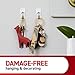 Command Small Wire Toggle Hooks, Damage Free Hanging Wall Hooks with Adhesive Strips, No Tools Wall Hooks for Hanging Organizational Items in Living Spaces, 28 White Hooks and 32 Command Strips