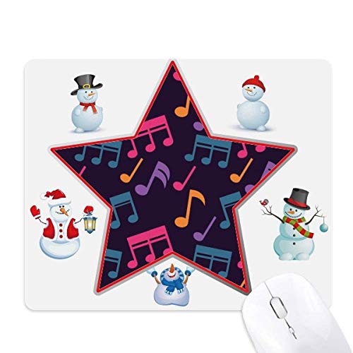 Tapis de souris musique et bonhomme de neige noir pour illuminer votre espace