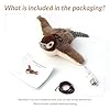 LGGbaodan Chirping Bird Cat Toys with Flapping Wings, 2026 New Flying Birds Cats Toy, Flying Simulation Electric Sparrow Shaking Hunting Pet Toy for Indoor (Brown) #1