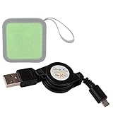 DURAGADGET Cable MicroUSB Retráctil para Altavoz Portátil R-Music Color Box/RYGHT R481474 Jungle / R481528 Jungle, Tank/Samsung Bottle EO-SG710CSEGWW, Scoop EO-SG510CDEGWW / SeaSum K21