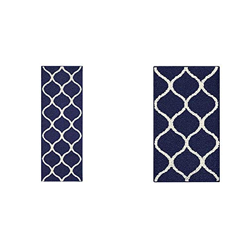 Blue Kitchen Rugs / Blue Aqua Striped 2 X 3 Kitchen Rug Wild Cotton