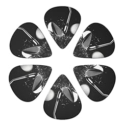 Ensemble de 6 médiators de guitare de golf noir et blanc pour guitare acoustique, guitare électrique, basse, ukulélé… - Les Beatles, Paul McCartney, John Lennon, RIngo Starr, George Harrison Ensemble de 6 médiators de guitare de golf noir et blanc pour guitare acoustique, guitare électrique, basse, ukulélé… – Image 4
