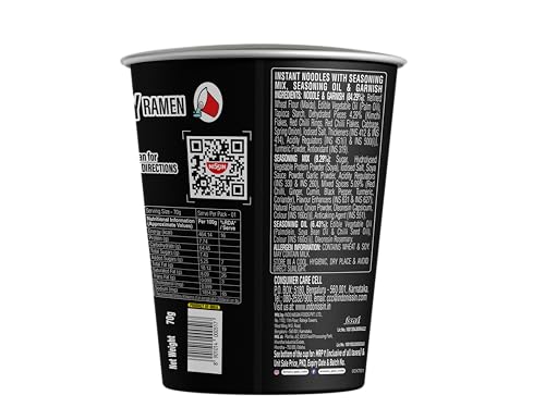 Image of Nissin Geki Cup Korean Kimchi Ramen Noodles | Spicy & Tangy Instant Ramen Cup with Authentic Korean Kimchi Flavor - Ready in 5 Minutes - 70G