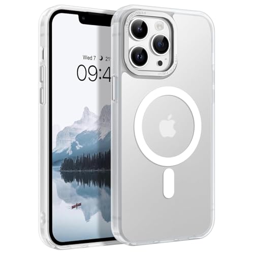 Image of Galpo Back Cover Compatible with iPhone 16 Plus, Matte Finish Ultra Thin Magnetic Case for iPhone 16 Plus (White)