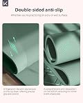 Tapis de yoga large antidérapant KEEP - Tapis d'exercice et de fitness extra large et long (72"L x 32"W x 7mm épais) avec sangle de transport gratuite | Tapis d'entraînement professionnel en TPE pour tous types de yoga, Pilates et entraînements à domicile