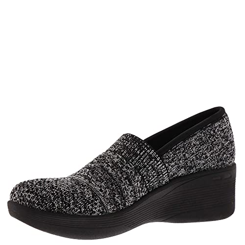 Skechers Women's Comfort Wedge Pump, Black/White, 11