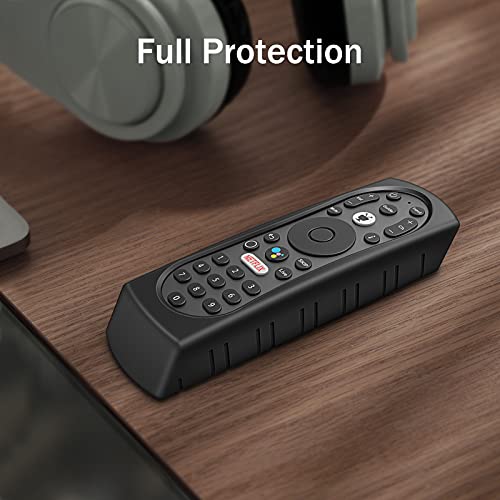 Fintie Protective Case For Tivo Stream 4K Remote – Casebot (Honey Comb Series) Lightweight (Anti-Slip) Shockproof Silicone Cover For Tivo Stream 4K Remote Controller, Black #TOP1