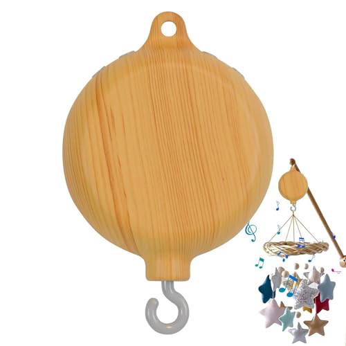 Crib Mobile Motor, Nursery Music Box, Spinner Crib, Plays 35 Tunes, Wind Bell Design, Nursery Music Box 14cm×8.2cm×3.4cm, Perfec