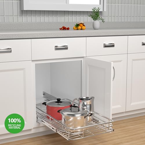 Cabinet-Pull-Out-Shelves-17-W-x-21-D-Chrome-Slide-Out-Cabinet-Organizer-Heavy-Gauge-Wire-Storage-Drawer-Ball-Bearing-Glides-100-Lb-Capacity-Min-18-Cabinet-Opening