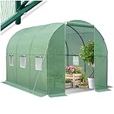 MONTAGE AISÉ, STABILITÉ GARANTIE : Assembler votre espace de jardinage n'a jamais été aussi simple! Notre serre vient avec des cordons de serrage et des crochets de fixation en métal, assurant une stabilité sans faille face aux caprices du temps. Que vous cherchiez une serre de jardin pour hivernage ou une serre de jardin extérieur pour vos légumes, la mise en place est un jeu d'enfant.