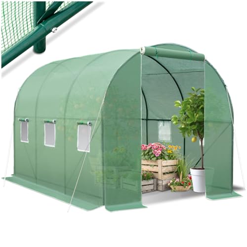 tectake® Serre de Jardin 7m2 Tunnel en Acier...