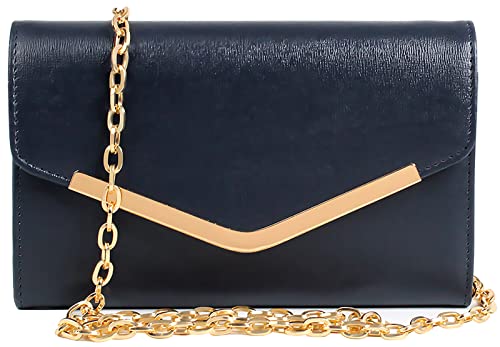 Clutch Purse Evening Bag for Women，Envelope Handbag With Detachable Chain