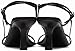 MissHeel Black Srap Heels for Women Strappy Stiletto Heels 3 inch Thin Strap Heels Dress Shoes Size 9