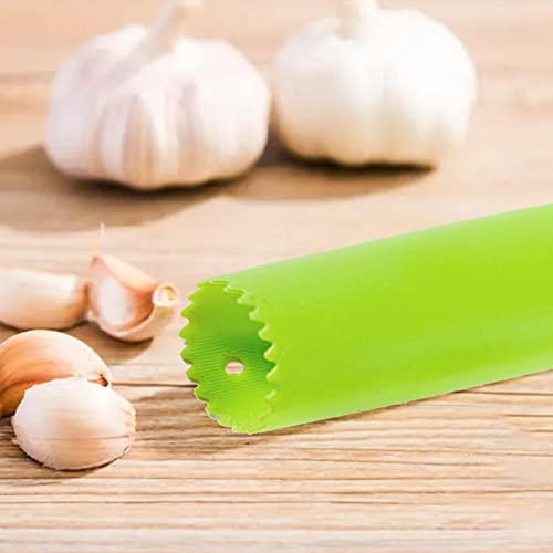 Garlic Peeler Skin Remover Roll Keeper - Silicone Garlic Peeler Kitchen Tool (Multicolor) #TOP3