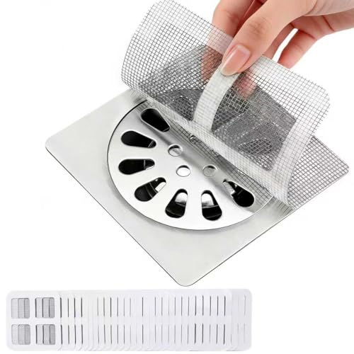 MiUWUU Shower Drain Hair Catcher 30 Pack for Disposable Drain Covers