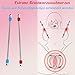 Metal Pezón Pinzas 2 Pcs Pezón Pinzas SM Erótico Ajustable Pezón Pinzas Clítoris Pezón Masaje Masturbación Bdsms Juguetes Extreme para Fetiche Hombres Mujeres Parejas Esclavo (rojo + azul)