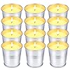 Citronella Candles Outdoor Indoor, 12 Pack Citronella Candles for Patio, Summer Outdoor Candle Bulk for Home Garden Yard Camping Outside Decorative, 2.2oz Small Candle Set