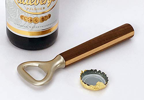KokosnussEisen ® - Premium Flaschenöffner - Holzgriff Nussbaum + Buche - Made in Germany Cover