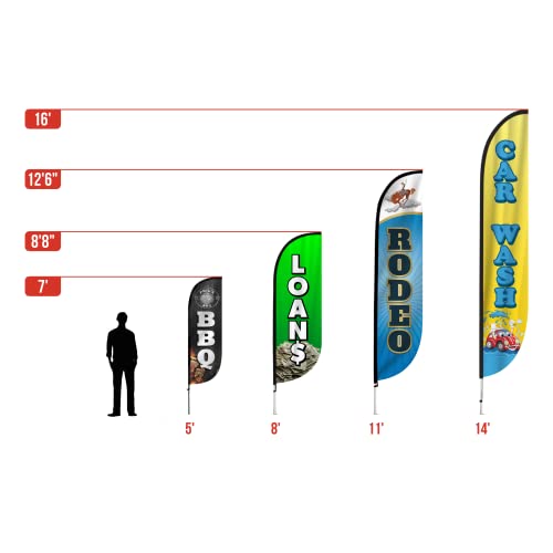 Image of LookOurWay Custom Feather Flag Banner - 5ft