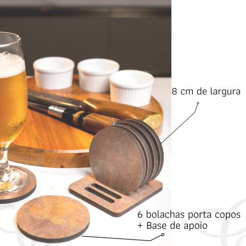 Bolachas Porta Copos para mesa descanso de copo entrega full