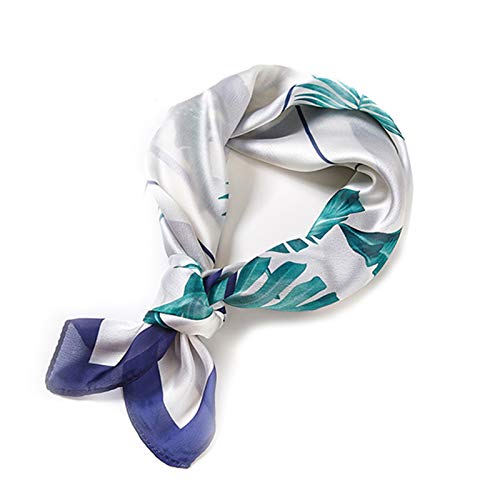 Leisofter Damen Schal 100% Seide Elegante Quadrates Seidenschals Halstuch Geschenk für Frauen, 53 * 53cm Cover