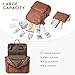 Shrrie Vegan Leather Laptop Backpack for Women 15.6 inch Work Backpack Fashion Travel Backpack Purse for Travel College Work