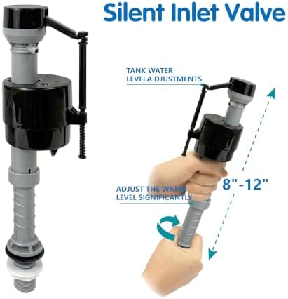 NANABIMIC 3-inch Toilet Flapper Replacement Kit for 2-Piece Toilets - 4
