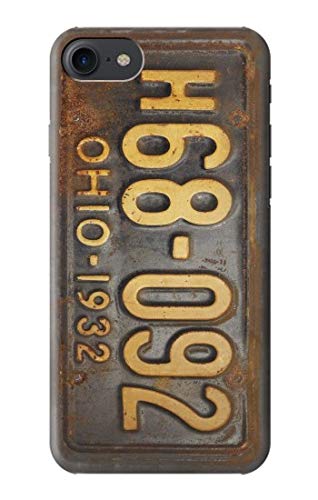 Housse de protection iPhone SE plaque voiture vintage pour éviter rayures