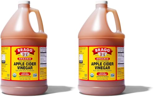 Image of Bragg Organic Apple Cider Vinegar with the Mother - 1 gal (128 fl oz) - Raw and Unfiltered (Pack of 2)