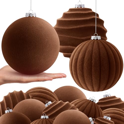 Catálogo de Ãrboles de esta semana. 34 Syhood Bolas Navide?as Grandes de Terciopelo 6 Pulgadas Adornos Nevados para ¨¢rbol de Navidad Bolas de Pl¨¢Stico para Decorar el ¨¢rbol de Navidad, Guirnaldas,...