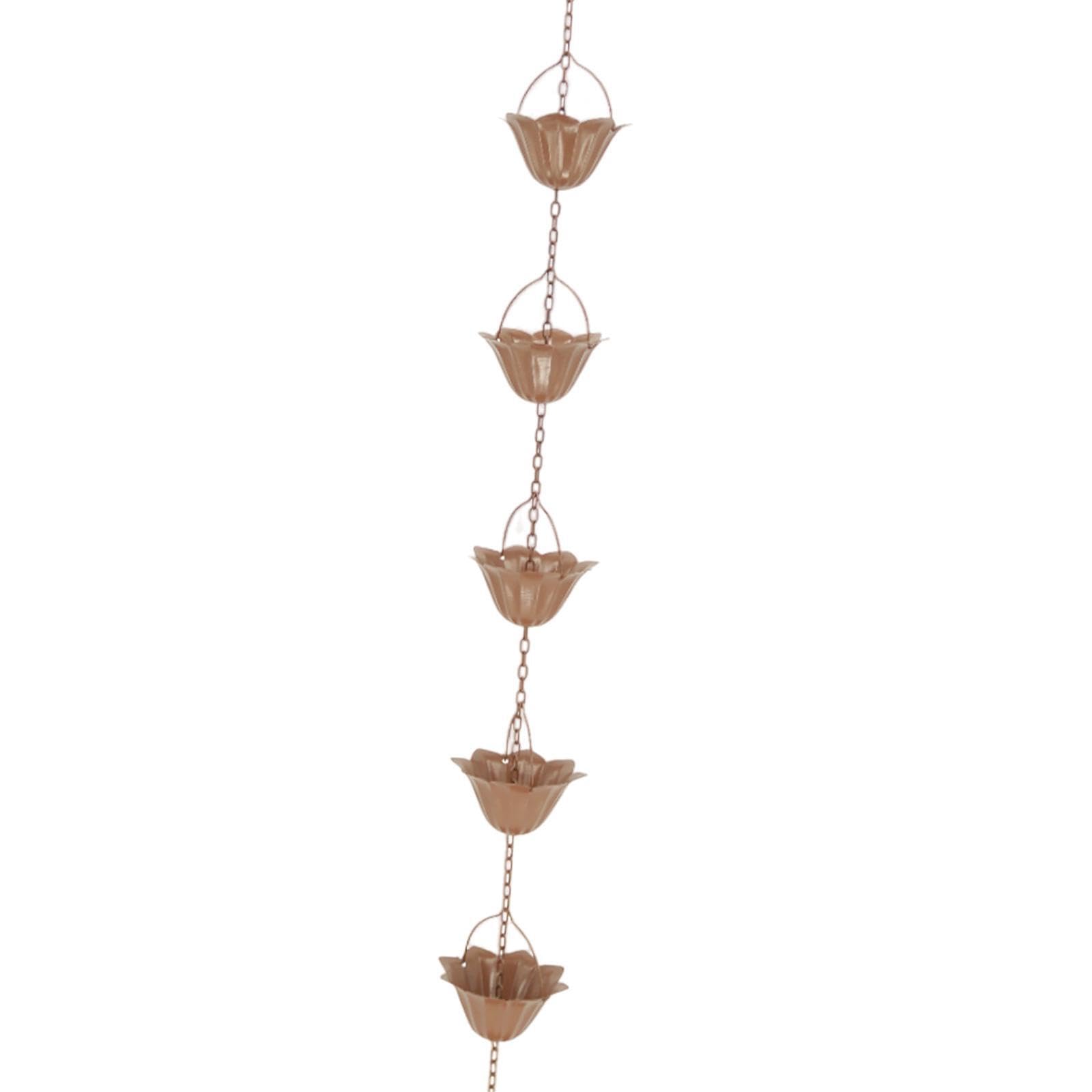 QIXCXAZ Rainwater Diverter Chains 3FT Crafted Premium Metal Deliver Efficient Drainage Solutions Enhancing Tranquility In Outdoor Areas Rainwater Catcher Rain, Style A