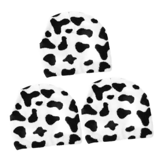 Bonnet femme motif vache LIFKOME accessoire chaud lot de 3 pièces