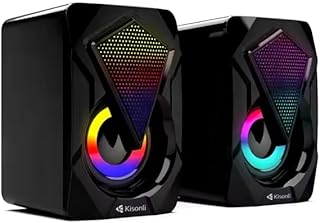 سماعات موسيقية متنقلة مع إضاءة ملونة من KISONLI - موديل L-9090، تجربة صوتية مذهلة مع تصميم عصري